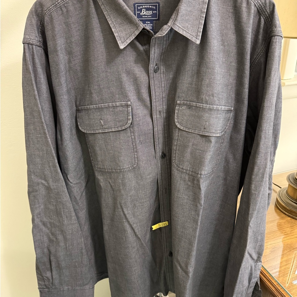 G.H. Bass & Co. Charcoal Button-Up